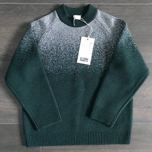 COS kids green/silver sweater size 4-6